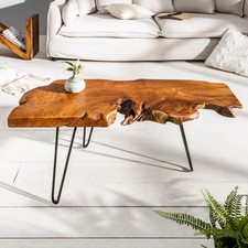 Massiver couchtisch wild 100cm - wild,