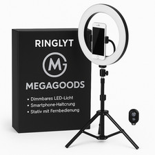 LED Selfie Ring Lampe USB Fernbedienung Fotografie TikTok YouTube Stativ DE.