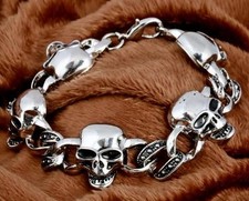 NEU 7,5" SILBER EDELSTAHL