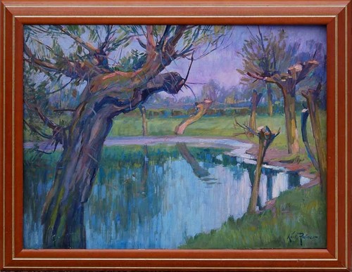 ölgemälde kleiner see - Ölgemälde,