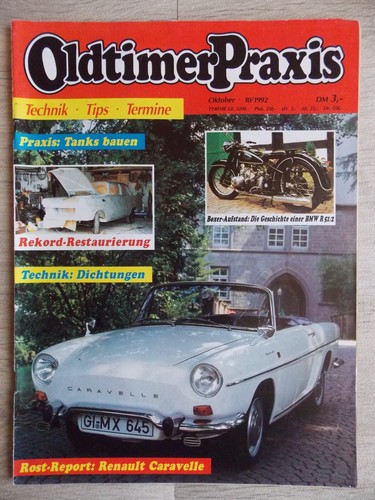 Oldtimer praxis oktober 1992 - oldtimer,