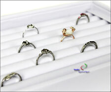 eleganter Ringkasten Schmuckkasten Vorlagebrett Ringhalter für Ringe weiss