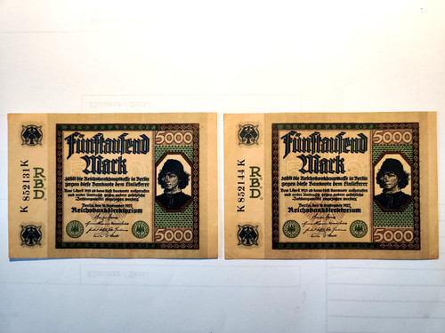 Banknoten deutsches reich - banknoten,