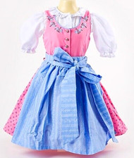 3tlg Trachtenkleid 95-105 cm