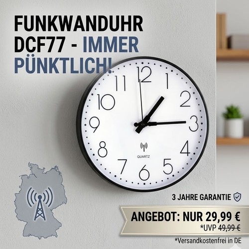 Hbma funkwanduhr wanduhr - funkwanduhr,