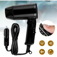 Reisefön Haartrockner 12V Reise & Heißluft Fön KFZ Defroster Auto-Haartrockne