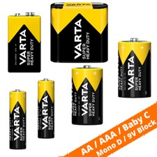 Varta AA R6 AAA R03 Baby C R14