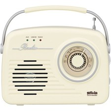 Silva Schneider Mono 1965 Kofferradio UKW AUX, USB  wiederaufladbar Beige