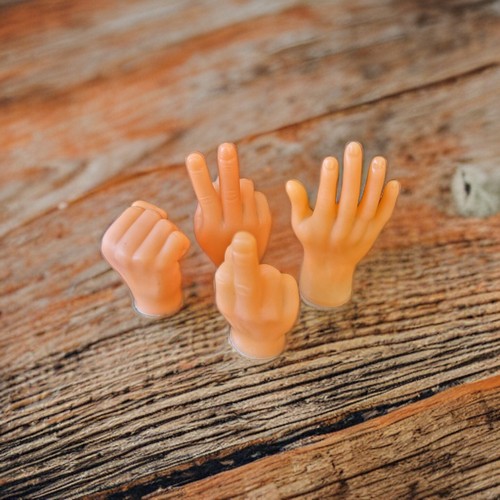 Hand mini fingerpuppe - -, kleine