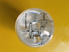 VFW 614, Fokker 27, Fokker 70 Acryl Briefbeschwerer Werbegeschenk 70er Jahre