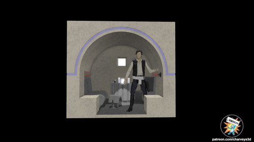 Cantina booth diorama - cantina,