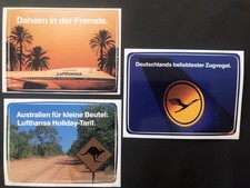 3 Lufthansa Aufkleber, guter