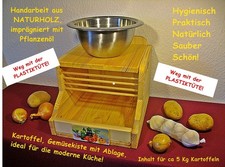 Kartoffelkiste,Gemüsekiste,mit Ablage,frei von Gift & Formaldehyd, *Handarbeit*
