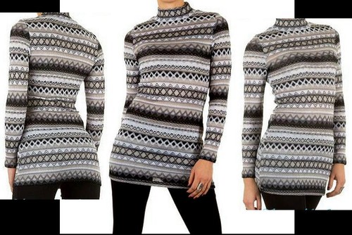 Pullover zick zack streifen - zick,