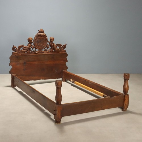 Antiker einzelbett walnuss - einzelbett,