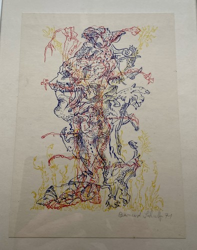 Hübsche alte lithografie - alte,