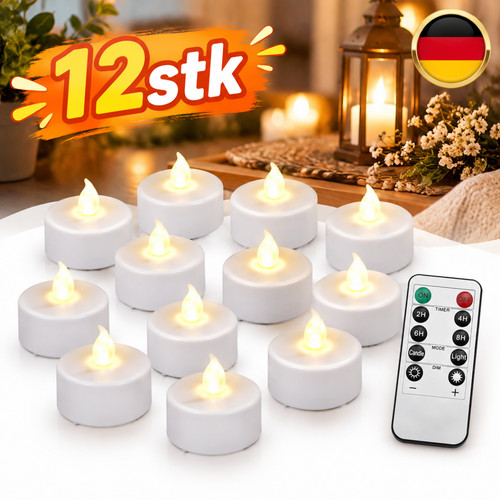 12er led teelichter mit - 12er,