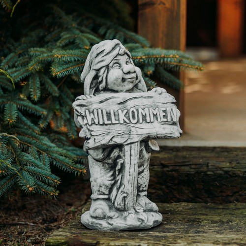 Steinfigur wichtel großer - steinfigur,
