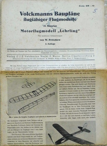 Alter modellbauplan - alter,