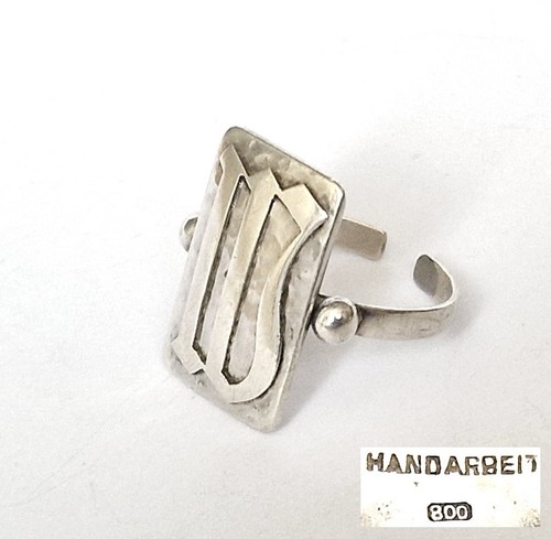 Art deco ring siegel - deco, 800er