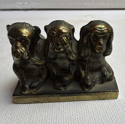 Drei affen figur metall - affen,