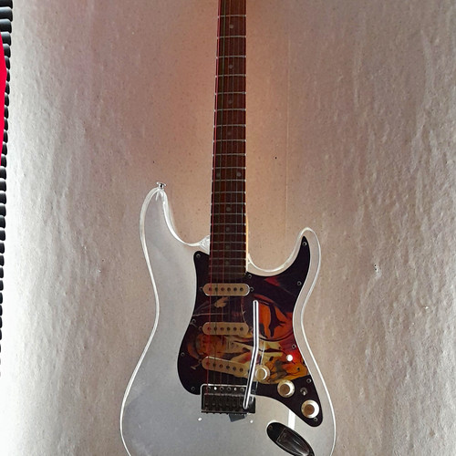 Fender gitarre transparent - fender, e-gitarre