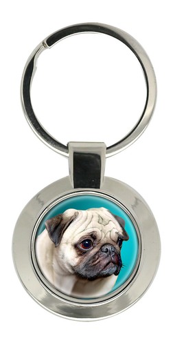 Mops schlüsselanhänger - mops,