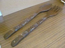 Sehr große gabel und löffel - sehr,