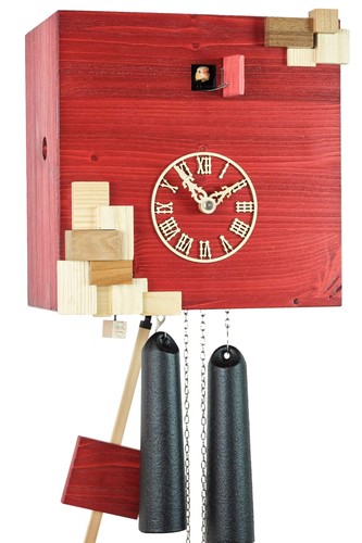 Romba moderne kuckucksuhr - romba, rot