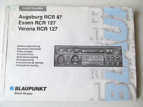 Betriebsanleitung auto radio - betriebsanleitung,