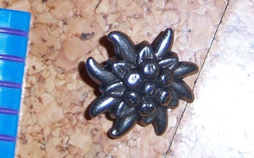 Trachtenknopf edelweiß mm - trachtenknopf,