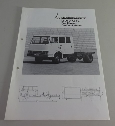 Prospektblatt magirus deutz - prospektblatt, m
