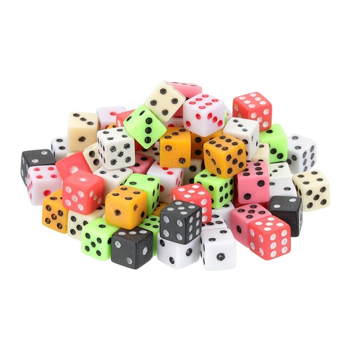 90stk mini würfel 8mm - 90stk, 8mm/0.31"