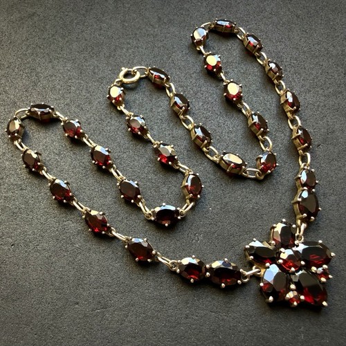 Vintage tracht collier - collier, granat