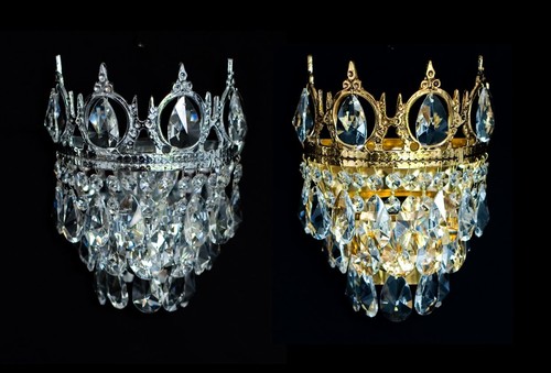Königliche kristall wandlampe - kristall,