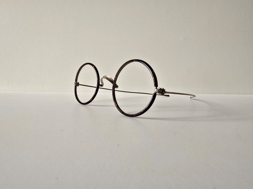 Runde brille mit sattelsteg - sattelsteg, &