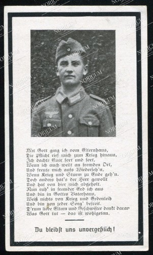 Sterbebild soldat gefallen - sterbebild,
