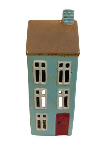 Keramik teelichthalter haus - teelichthalter,