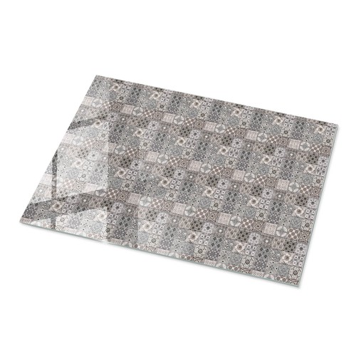 Tischplatte aus glas mit - aus,