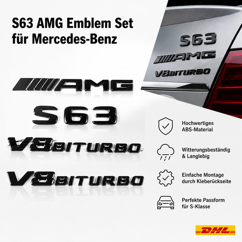 Emblem s63 amg - amg, v8