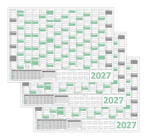 Green wandkalender din a0 - 3x,