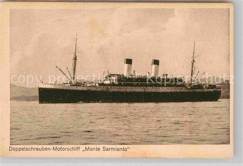 Dampfer oceanliner monte - oceanliner,