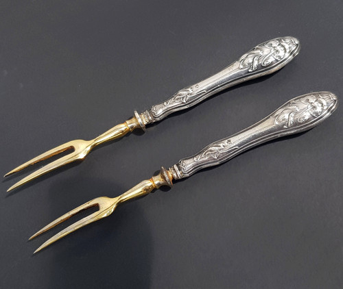 Jugendstil besteck silber 800 - silber,
