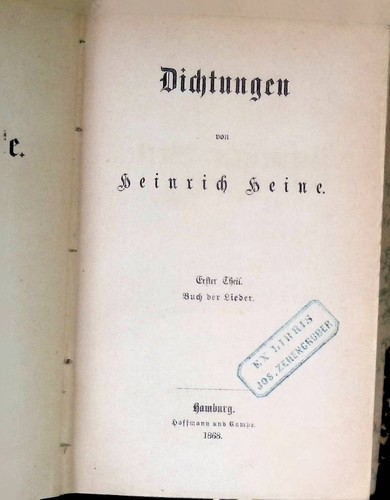 Dichtungen theil buch - dichtungen,, 1.