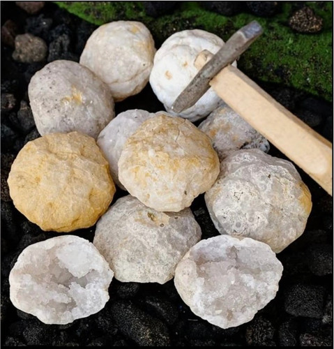 Quarz geode ungeöffnet achat - ungeöffnet,
