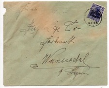 Brief Germania Jos. Steinbauer Tischlereibedarf Straubing 1. 3.20 nach Wunsiedel