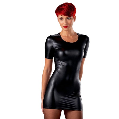 Rubberfashion wetlook kleid - wetlook,