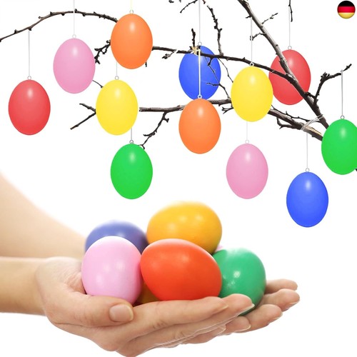24x ostereier zum hängen - zum, bunt