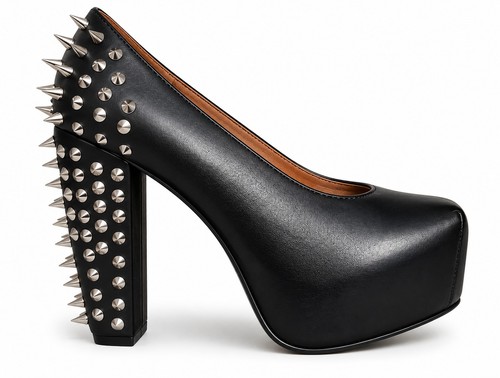 Neue schwarze leder - neue, leder-heels
