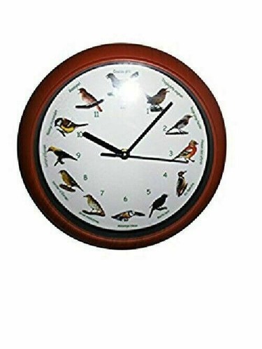 Vogelstimmen wanduhr mit - vogelstimmen-wanduhr,